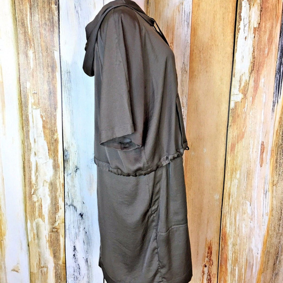 Banana Republic Heritage Brown Hooded Dress sz 14 - Picture 6 of 7